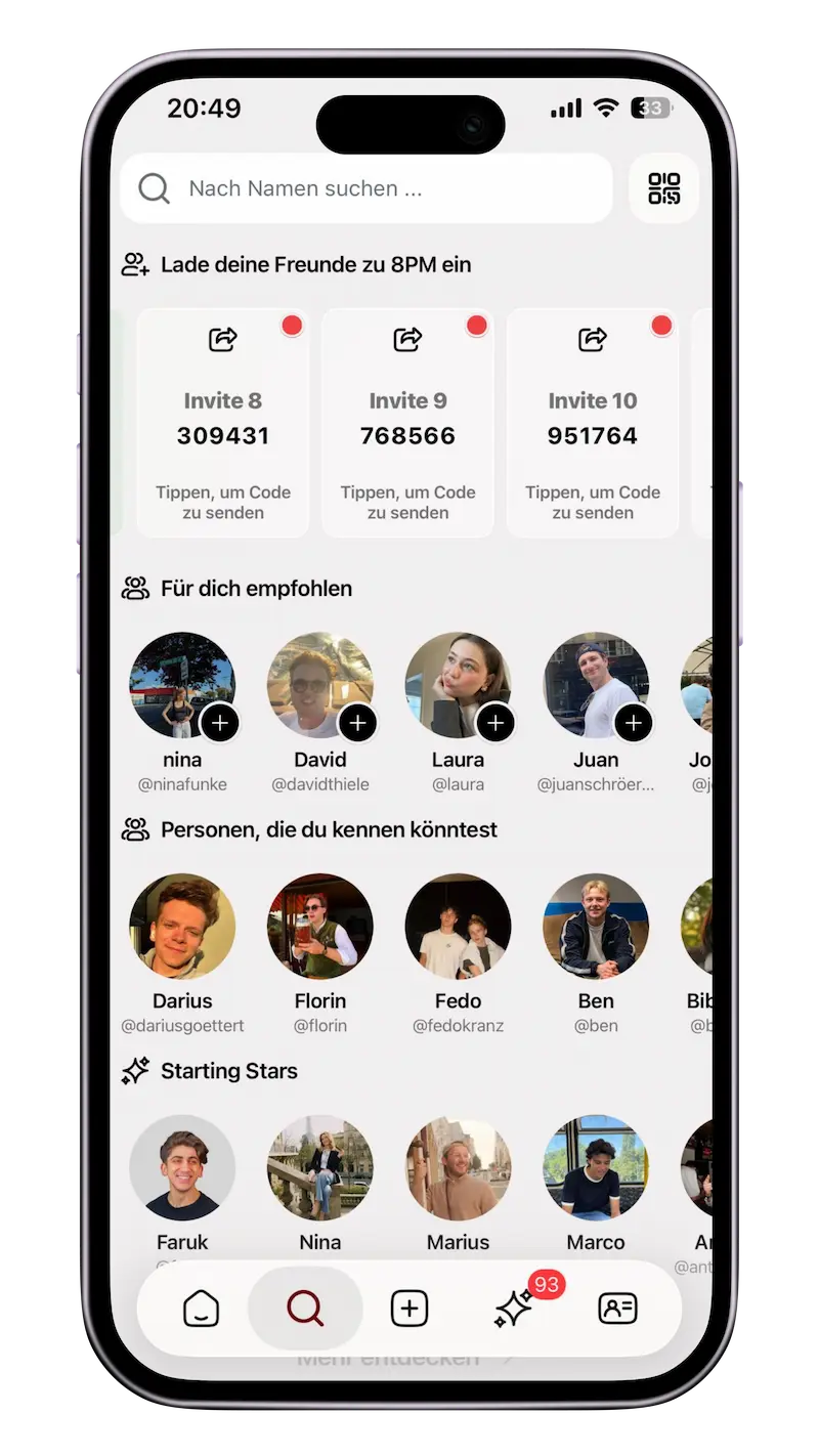 8PM App – Countdown bis 20:00 Uhr